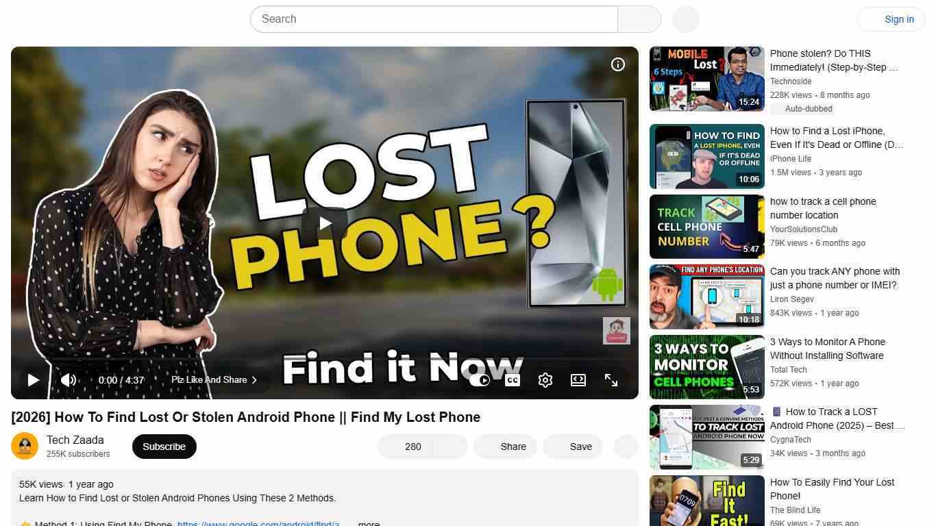 [2026] How To Find Lost Or Stolen Android Phone || Find My Lost Phone - YouTube
