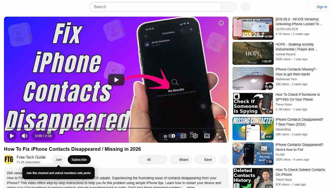 How To Fix iPhone Contacts Disappeared / Missing in 2026 - YouTube